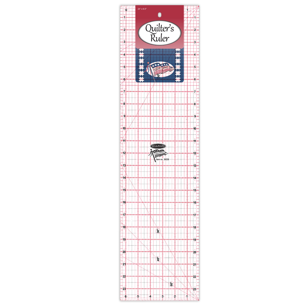 Quilters Ruler 24x6.5 Inches : Sullivans International