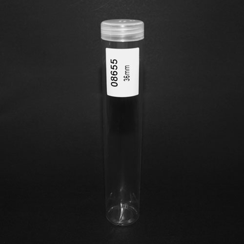 08655 Sullivans Empty 36mm Button Tubes With Cap 