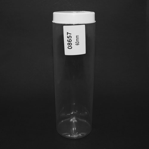 08657 Sullivans Empty 60mm Button Tubes With Cap