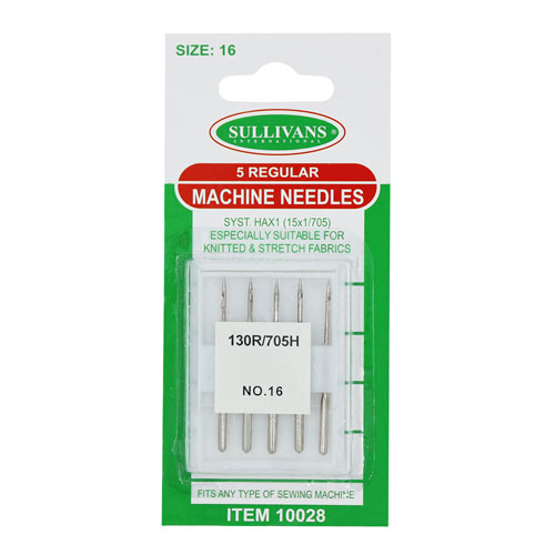 10028 Sullivans Machine Needles - Regular - 16	
