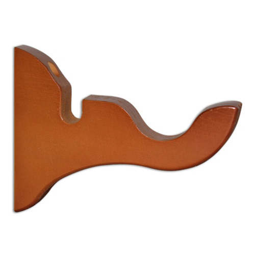 10188 Windoware 35mm Flat Wall Bracket - Teak	