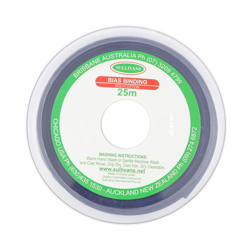 10263 Sullivans 12mm Poly-cotton Bias Binding - Navy