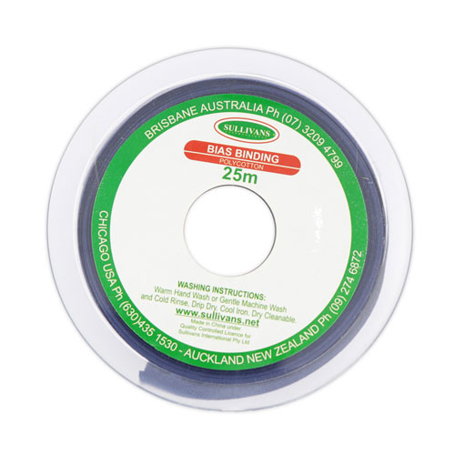 10316 Sullivans 50mm Poly-cotton Bias Binding - Navy	