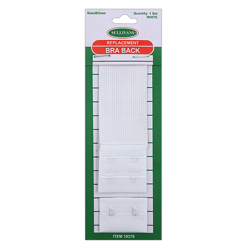 10379 Sullivans Bra Back Replacement - 38mm - White	