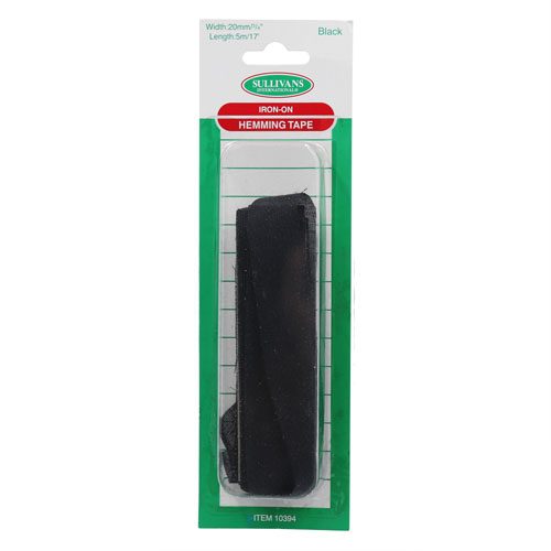 10394 Sullivans 20mm Iron On Hem Tape - Black