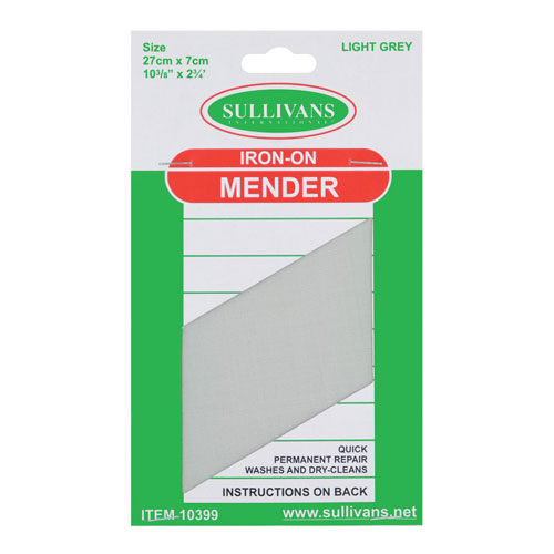 10399 Sullivans Iron On Mender 27cmx7cm - Light Grey