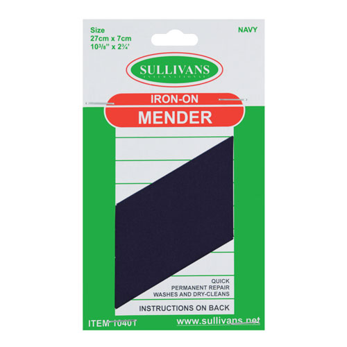 10401 Sullivans Iron On Mender 27cmx7cm - Navy
