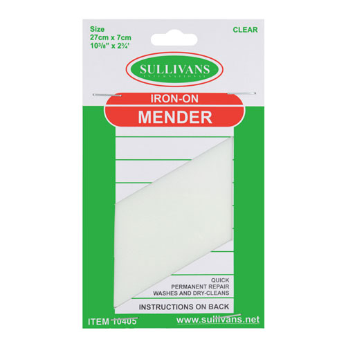 10405 Sullivans Iron On Mender 27cmx7cm - Clear