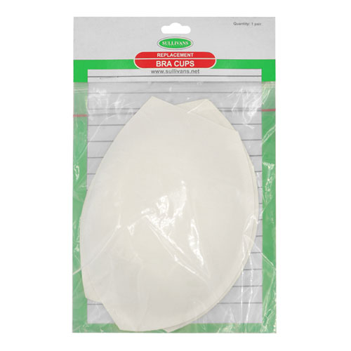 10427 Sullivans Bra Cups - White - Size 12b	