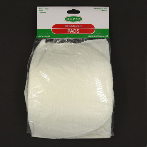 10436 Sullivans Firm Shoulder Pads - White - Large	