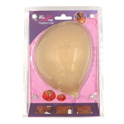 10443 Unbra Feather Lite Cloth Bra With Adhesive - Natural - Size D	