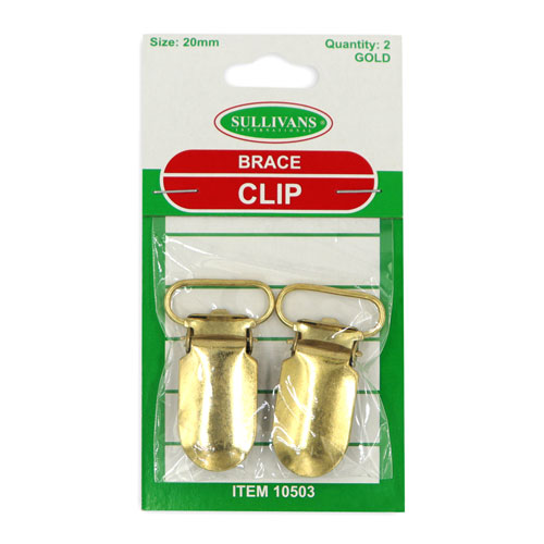 10503 Sullivans 20mm Brace Clip - Gold