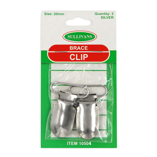 10504 Sullivans 20mm Brace Clip - Silver