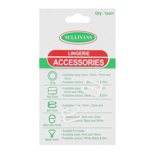 10594 Sullivans 10mm Bikini Hook - White