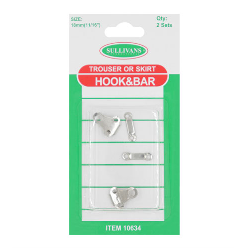 10634 Sullivans Hook & Bar - 18mm - Silver 