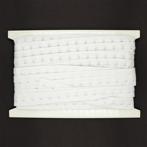 10695 Sullivans Continous Hook & Eye Tape - Single Row - White