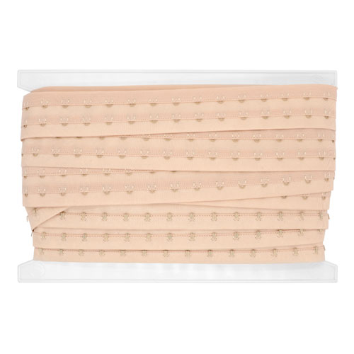 10700 Sullivans Continous Hook & Eye Tape - Double Row - Beige