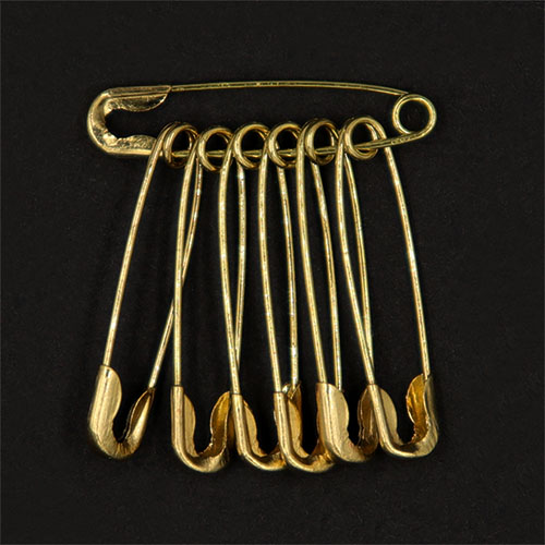 10736 Sullivans Bulk Safety Pins - Size #000 - Brass