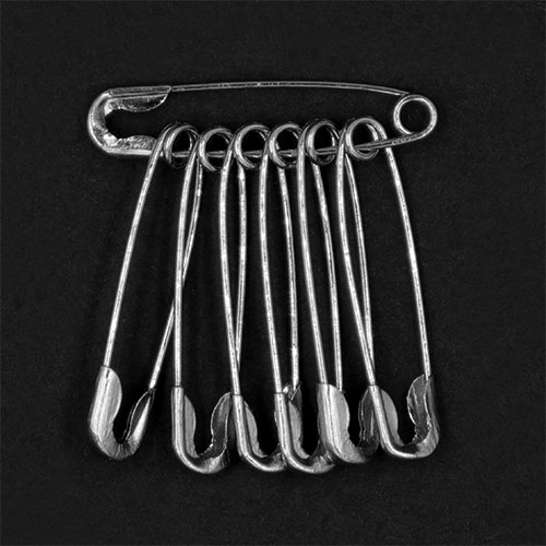 10739 Sullivans Bulk Safety Pins - Size #0 - Silver