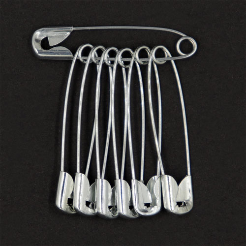 10741 Sullivans Bulk Safety Pins - Size #2 - Silver