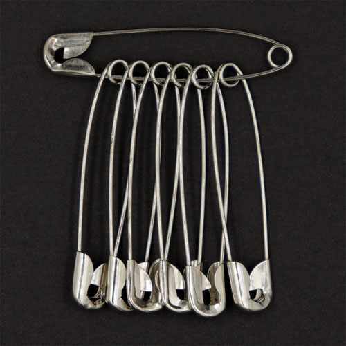 10742 Sullivans Bulk Safety Pins - Size #3 - Silver