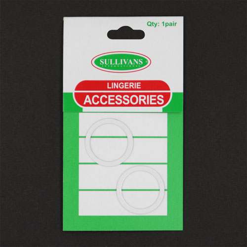 10743 Sullivans 16mm Lingerie Ring - Snow