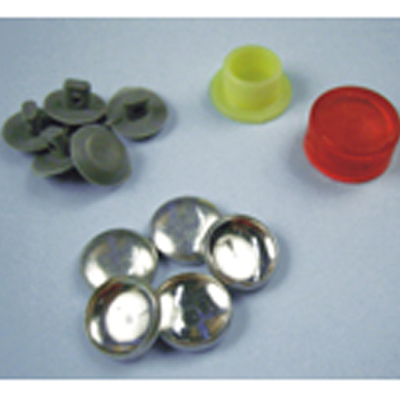 10783 Sullivans 23mm Clip Self Cover Buttons - 100pcs - Metal Silver