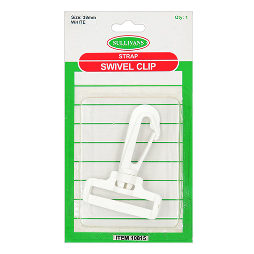 10815 Sullivans 38mm Strap Swivel Clip - White