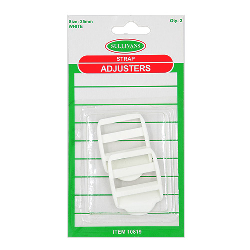10819 Sullivans 25mm Strap Adjusters - White