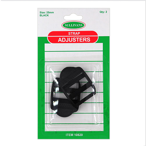 10820 Sullivans 25mm Strap Adjusters - Black