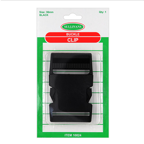 10824 Sullivans 38mm Side Release Buckle Clip - Black