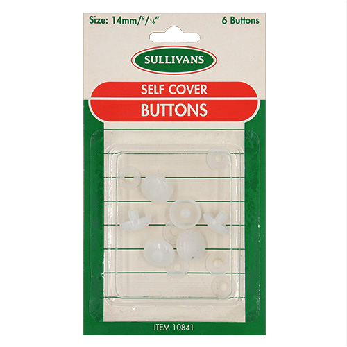 10841 Sullivans 14mm Nylon Self Cover Buttons 