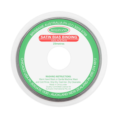 10861 Sullivans 20mm Satin Bias Binding - Brown