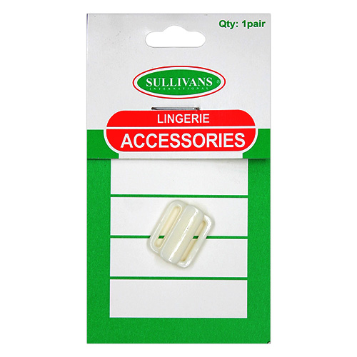 10980 Sullivans 12mm Bikini Front Hook Clasps - Cream