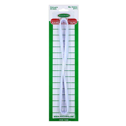 11006 Sullivans Iron On Name Label Tape - 3m