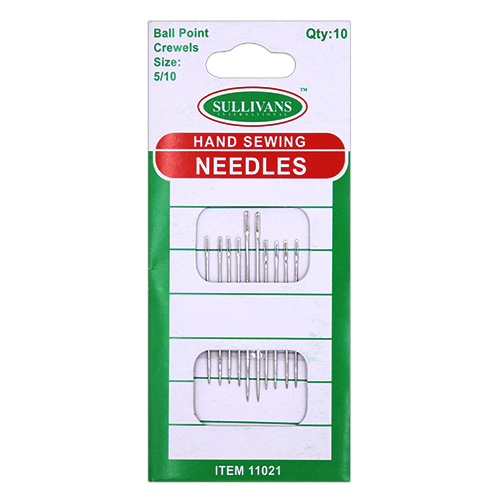 11021 Sullivans Hand Needles - Ball Point Crewels - Size 5/10