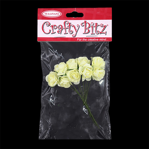 11192 Crafty Bitz Flower Bunch - White