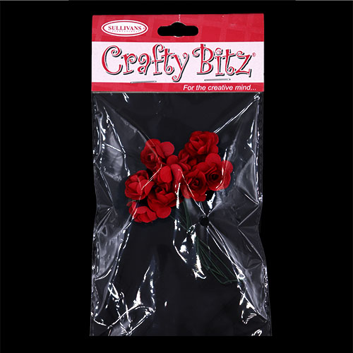 11193 Crafty Bitz Flower Bunch - Red