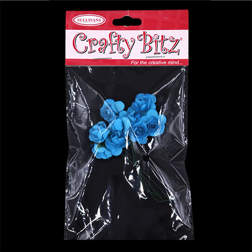 11200 Crafty Bitz Flower Bunch - Bright Blue