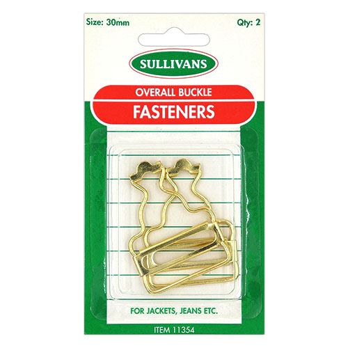 11354 Sullivans 30mm Overall Buckle Fasteners - Gold