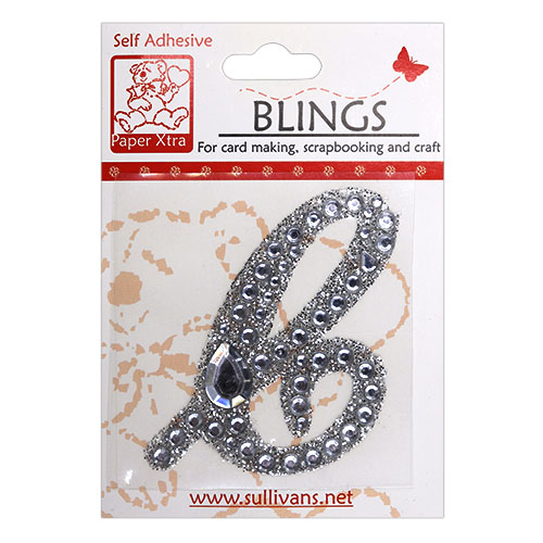 11413 Paper Xtra 55mm Self Adhesive Bling Letters - Cursive C