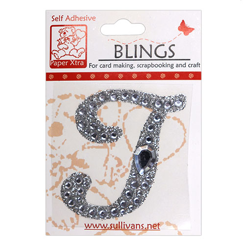 11430 Paper Xtra 55mm Self Adhesive Bling Letters - Cursive T
