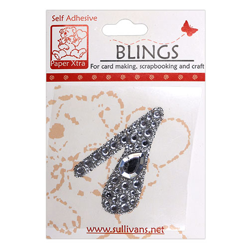 11439 Paper Xtra 55mm Self Adhesive Bling Numbers - Cursive 1