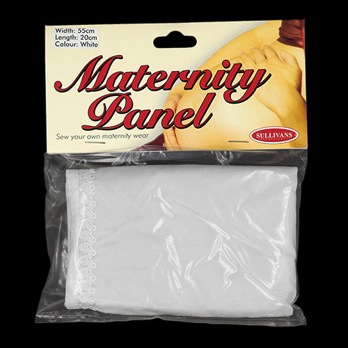 11480 Sullivans Maternity Panel - 55mx20cm - White