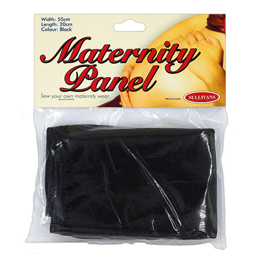 11481 Sullivans Maternity Panel - 55mx20cm - Black