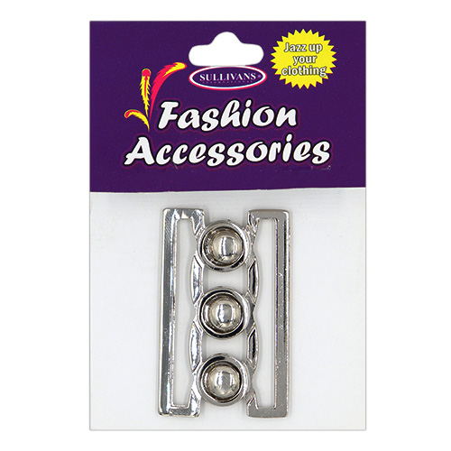 11538 Sullivans 30mm X 45mm Metal Buckle - Silver