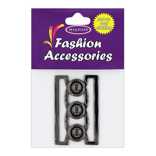 11539 Sullivans 30mm X 45mm Metal Buckle - Gun Metal