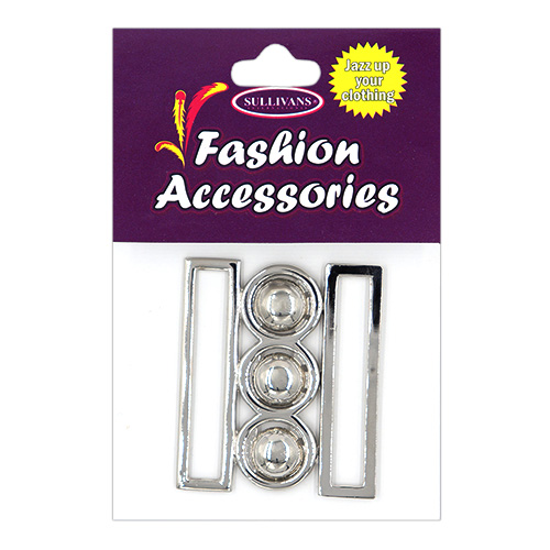 11541 Sullivans 37mm X 42mm Metal Buckle - Silver