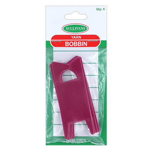 11579 Sullivans 6cm Plastic Yarn Bobbin - 6pcs