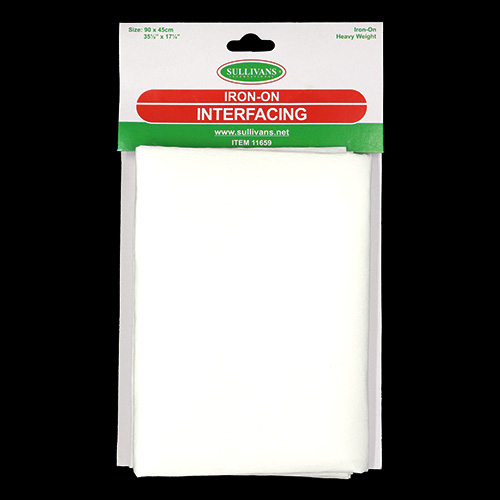 11659 Sullivans Iron On Interfacing - 90cm X 45cm - Heavy Weight 